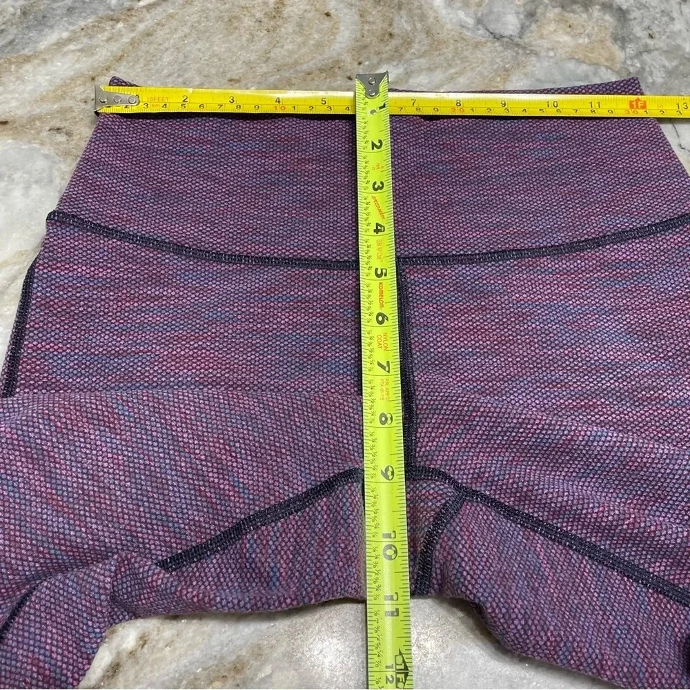 Lululemon Wunder Under Crop II Roll Down Leggings Diamond Jacquard Space Dye